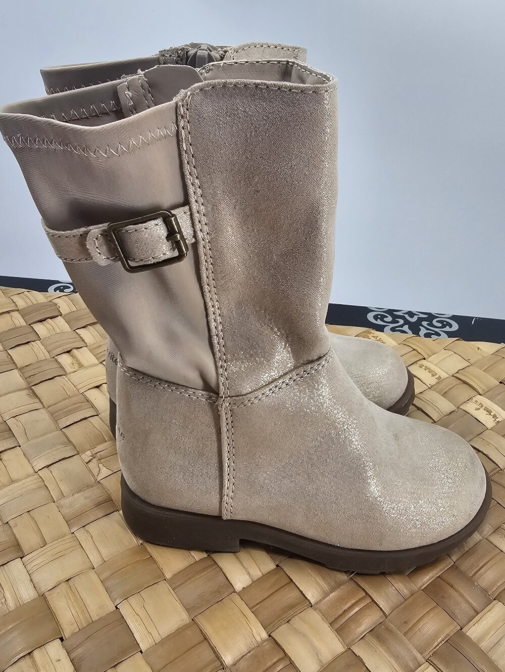 Stride Rite Tan Riding Boots Size 7.5W - Picture 2 of 12
